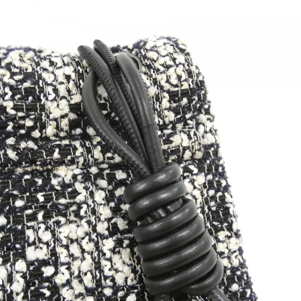 CHANEL 30216 Shoulder Tweed 黑色 粗花呢 中古品A - 縮圖 5