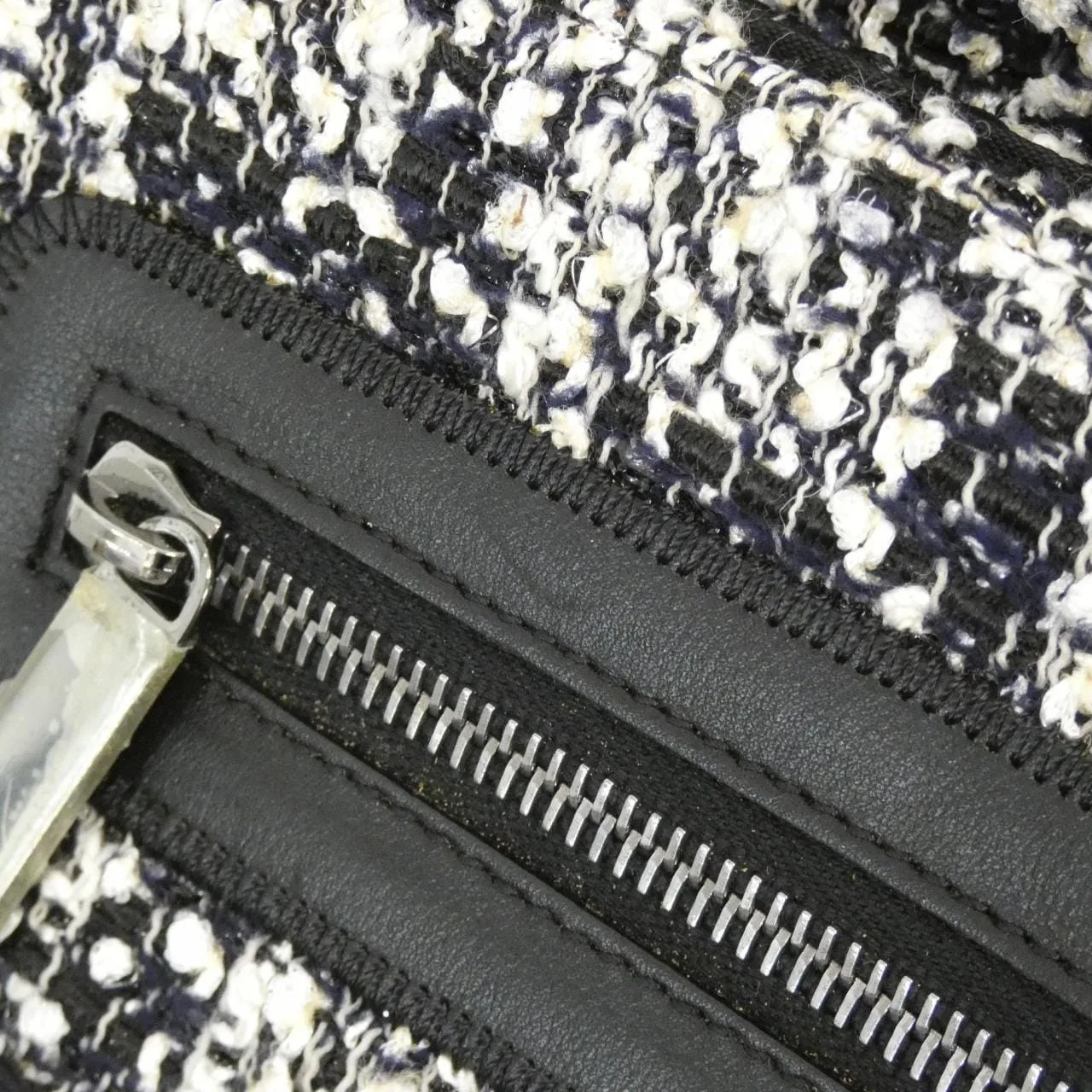 CHANEL 30216 Shoulder Tweed 黑色 粗花呢 中古品A - 縮圖 8