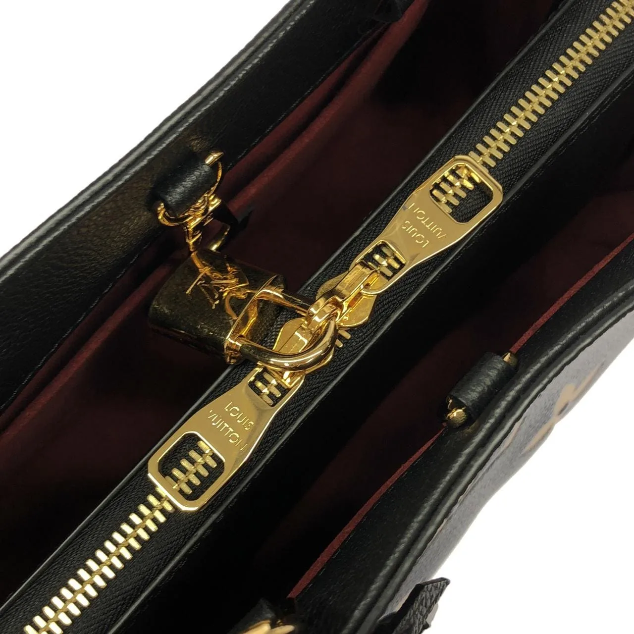 LOUIS VUITTON Montaigne M45778 Handbag Monogram 黑色 Monogram 中古品A - 縮圖 4