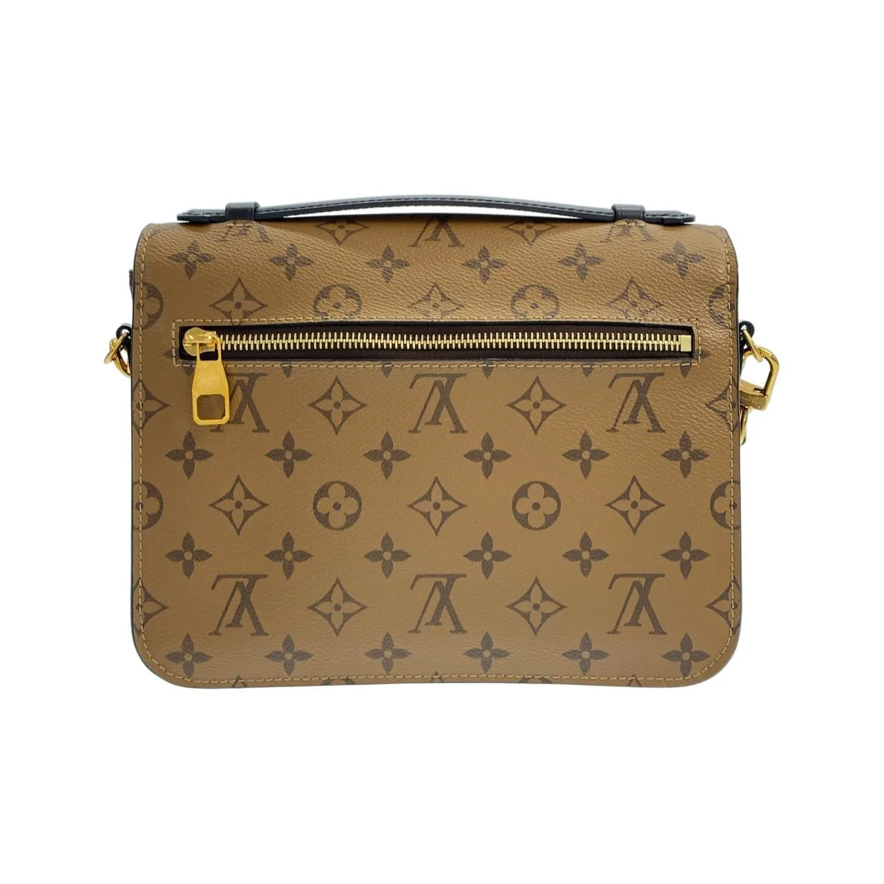 LOUIS VUITTON Pochette M44876 Handbag Monogram 黑色 Monogram 中古品A - 縮圖 2