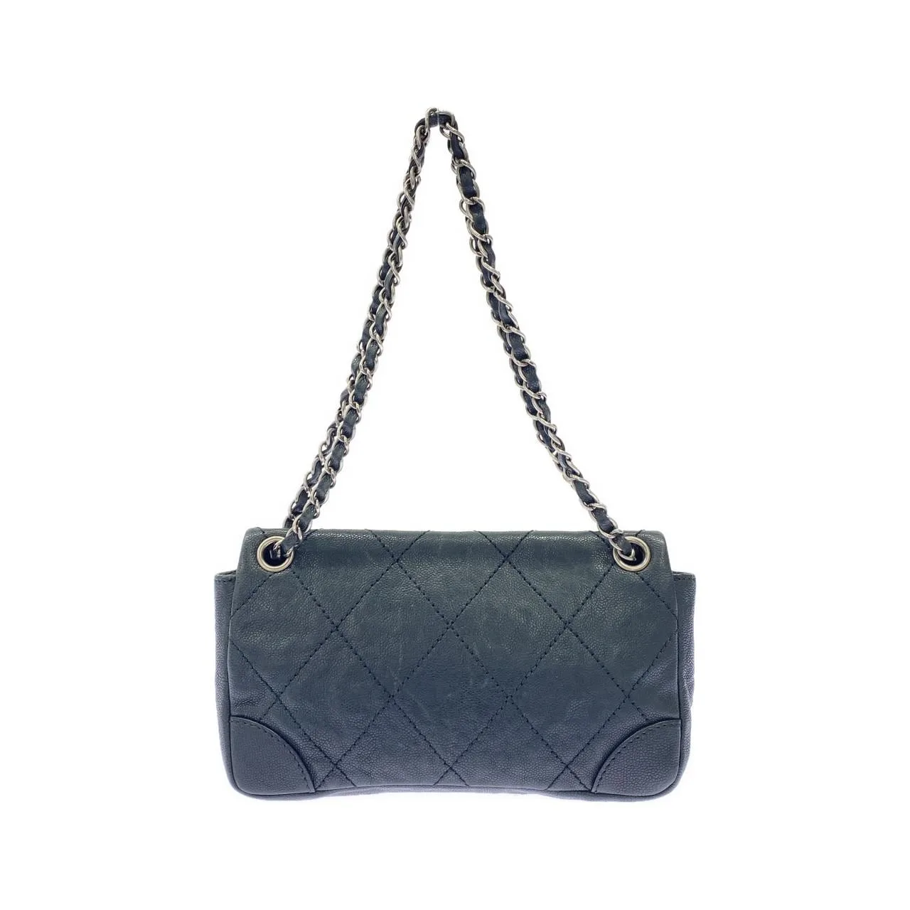 CHANEL Shoulder Caviar Leather Black Caviar Leather Rank A - Thumbnail 2