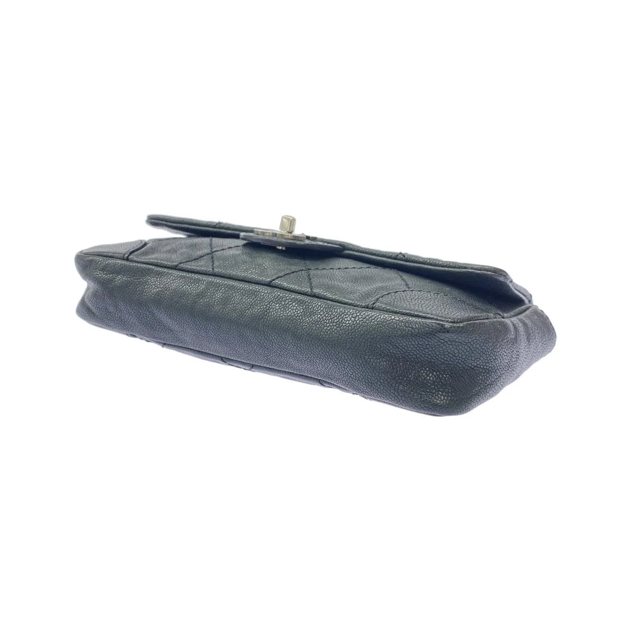 CHANEL Shoulder Caviar Leather Black Caviar Leather Rank A - Thumbnail 3