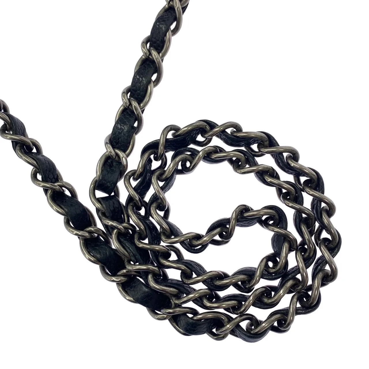 CHANEL Shoulder Caviar Leather Black Caviar Leather Rank A - Thumbnail 5