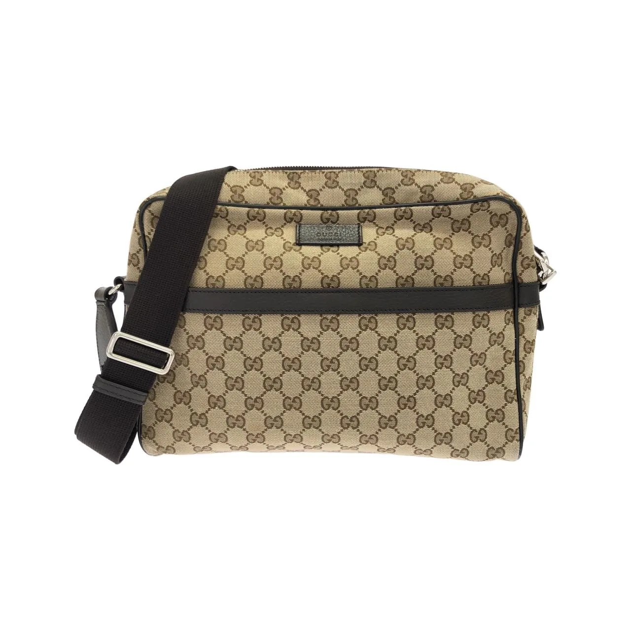 GUCCI GG Supreme 449173 KY9KN 肩背包 帆布 Black