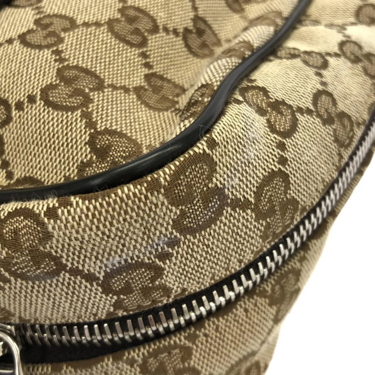 GUCCI GG Supreme 449173 KY9KN 肩背包 帆布 黑色 帆布 中古品A - 縮圖 3