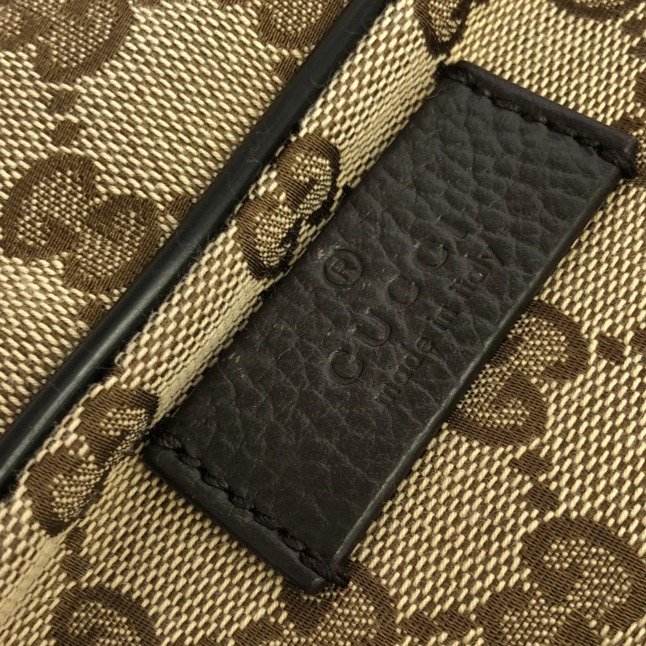 GUCCI GG Supreme 449173 KY9KN 肩背包 帆布 黑色 帆布 中古品A - 縮圖 5