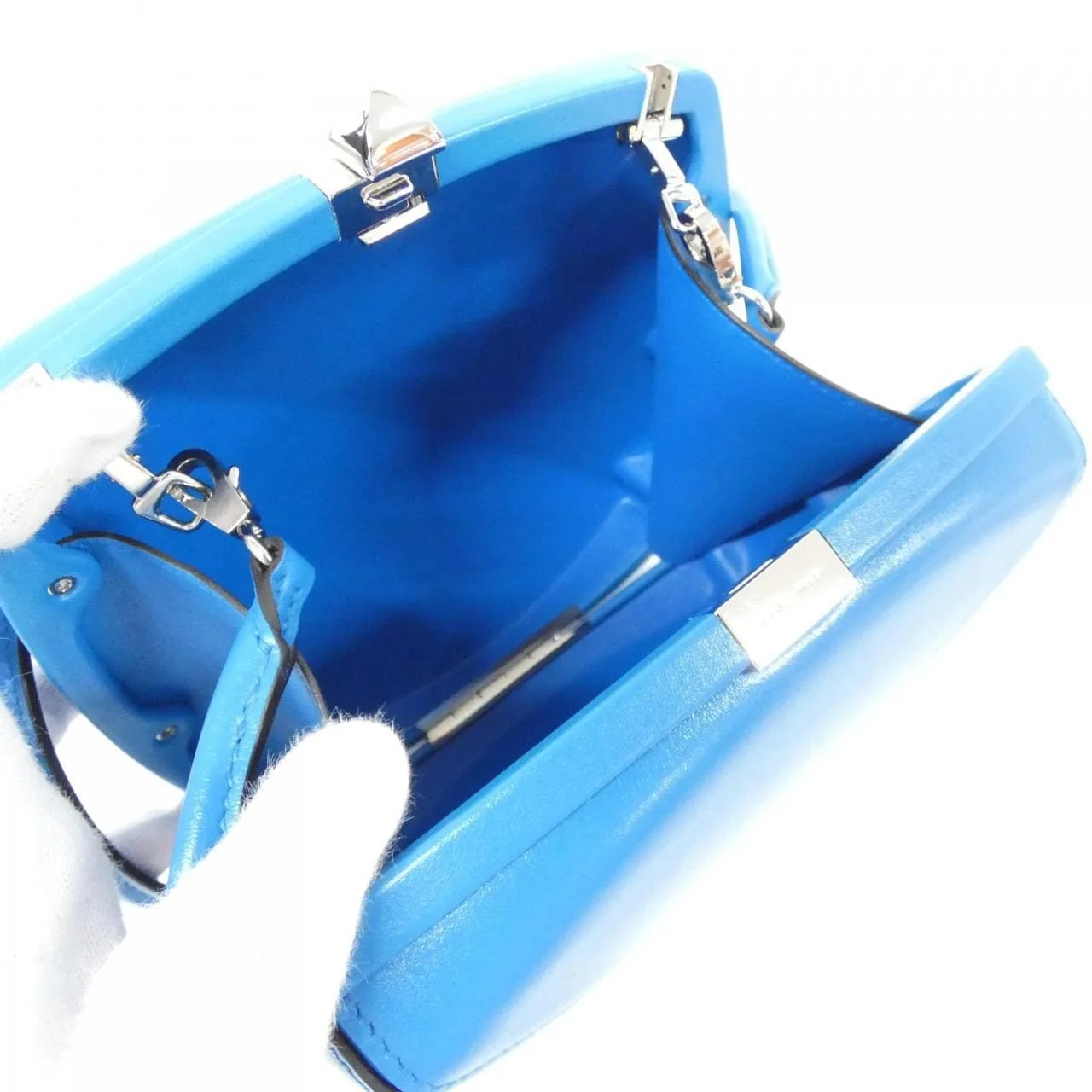 HERMES 076179CK Shoulder Blue Rank A - Thumbnail 7