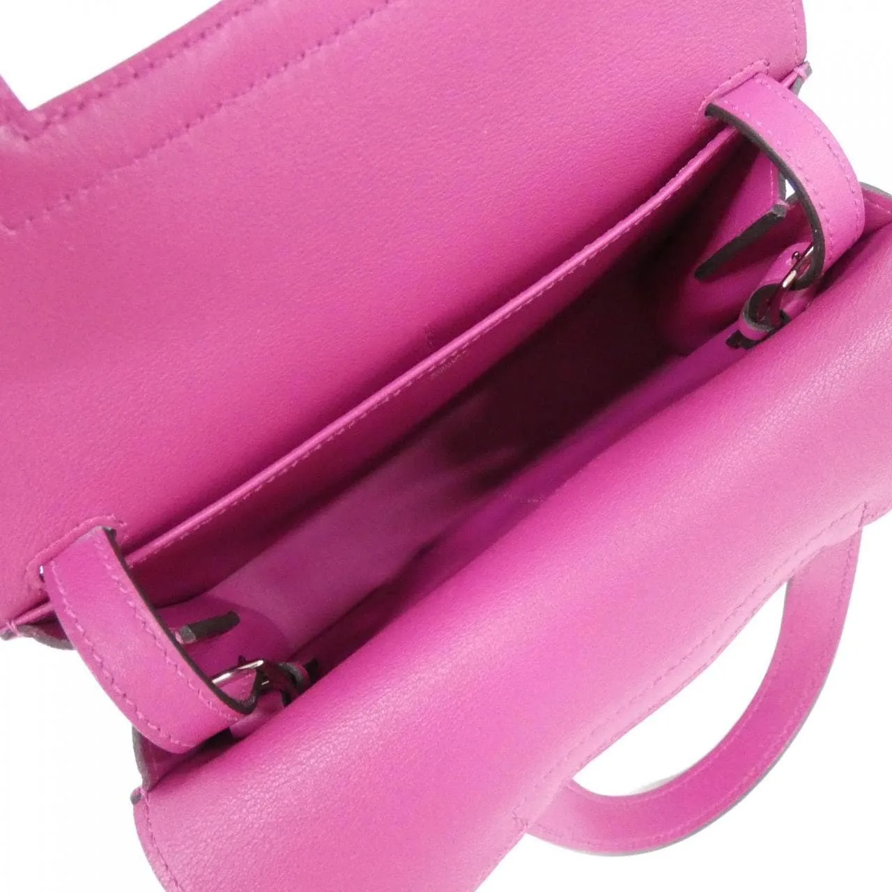 HERMES Halzan 069523CK Handbag Swift Purple Swift Leather Rank A - Thumbnail 6