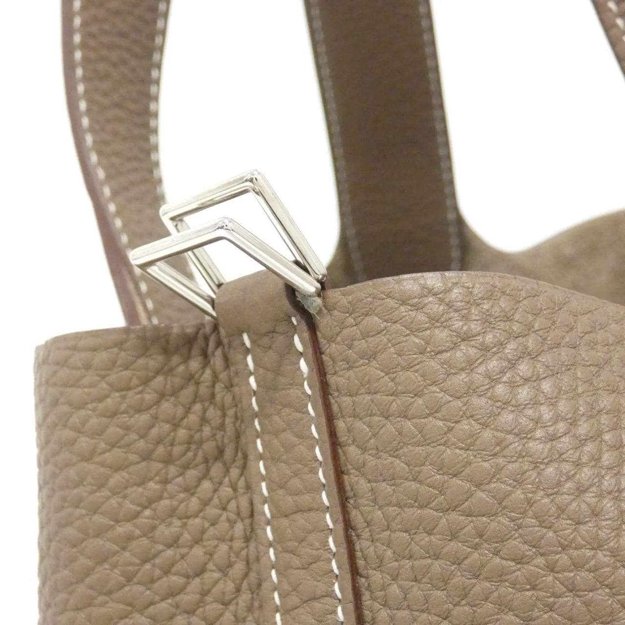 HERMES Picotin 060991CK Handbag Clemence 4