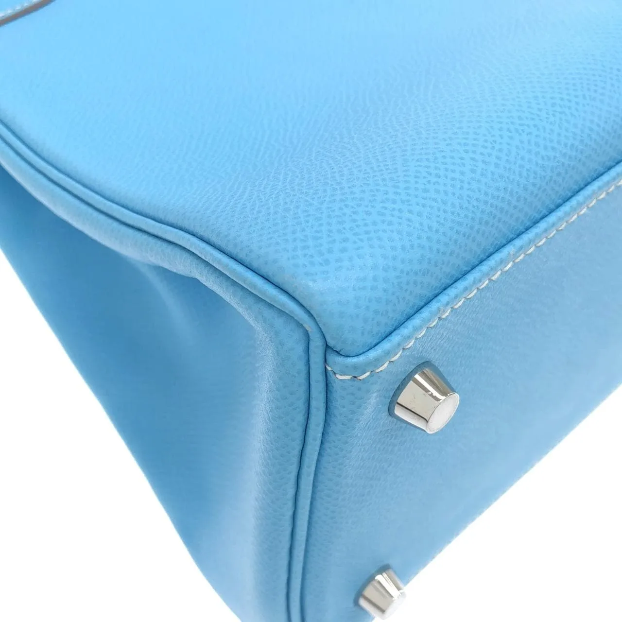 HERMES Kelly 063111CK Handbag Epsom Black Epsom Leather Rank A - Thumbnail 3