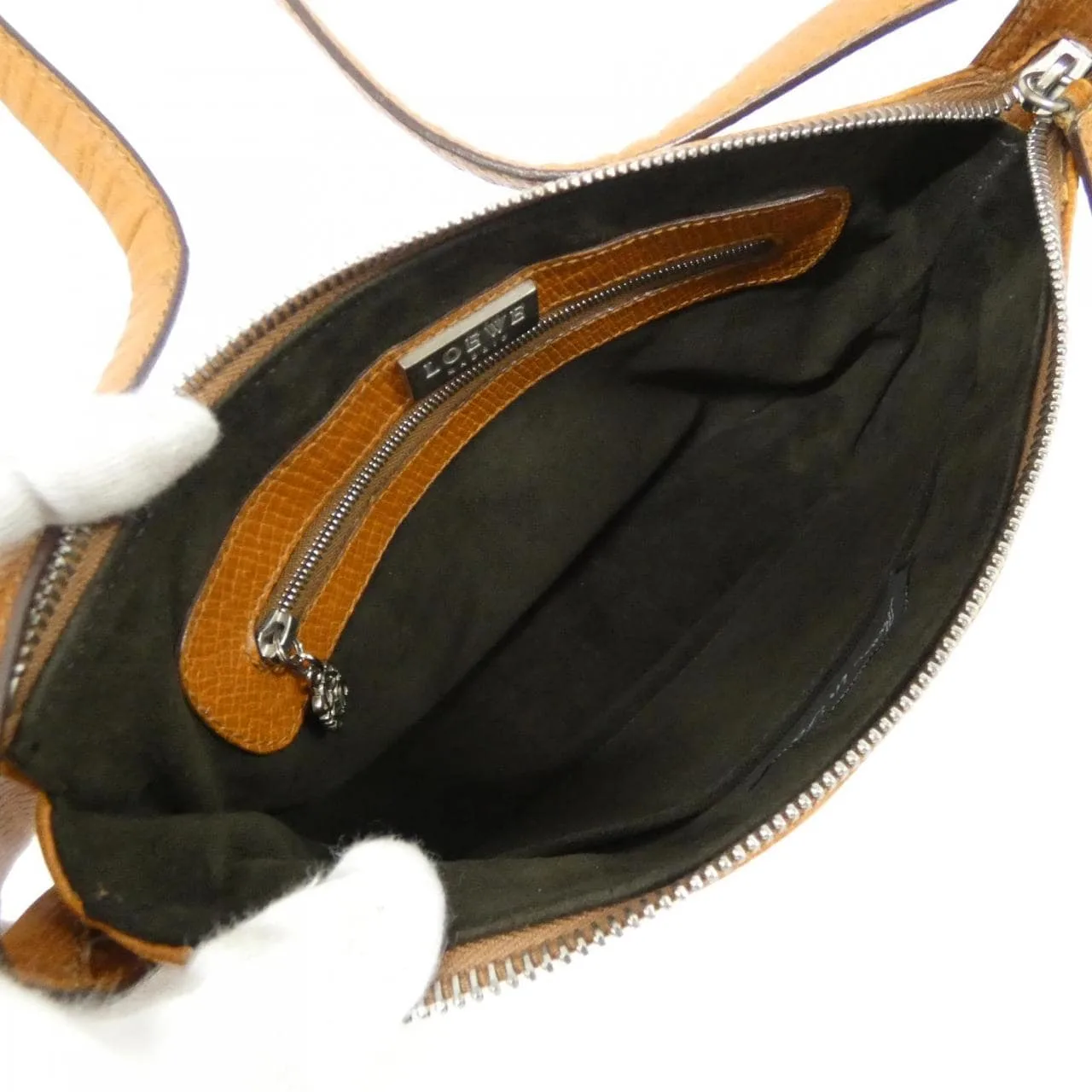 LOEWE Shoulder Leather Brown Leather Rank B - Thumbnail 10