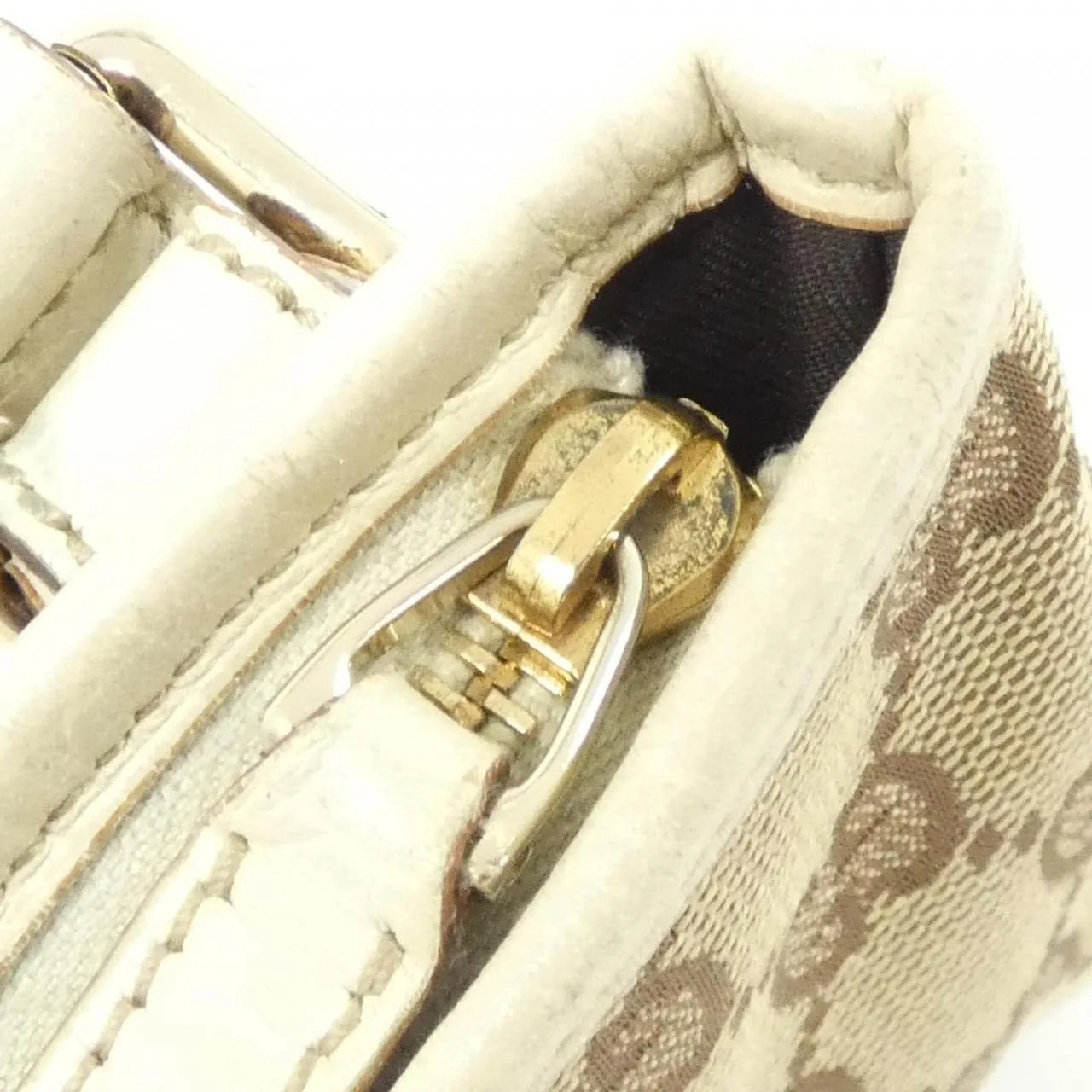 GUCCI 144388 Shoulder Canvas 黑色 帆布 中古品A - 縮圖 5