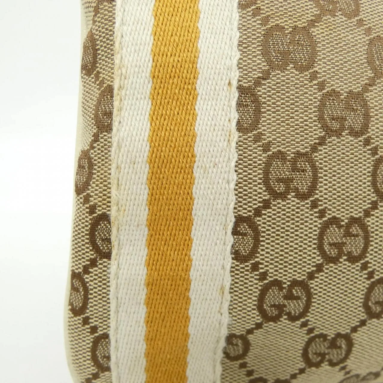 GUCCI 144388 Shoulder Canvas 黑色 帆布 中古品A - 縮圖 6