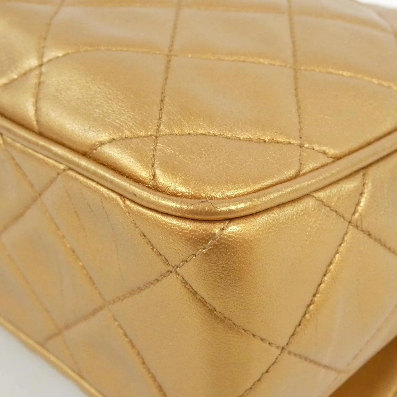 CHANEL Shoulder Lambskin 黑色 羊皮 中古品B - 縮圖 3