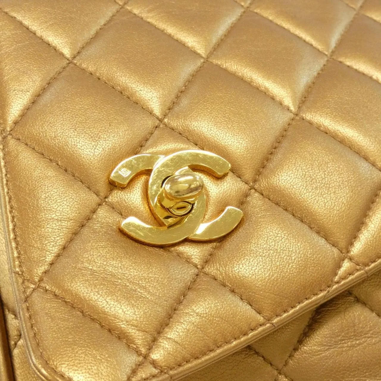 CHANEL Shoulder Lambskin 黑色 羊皮 中古品B - 縮圖 4