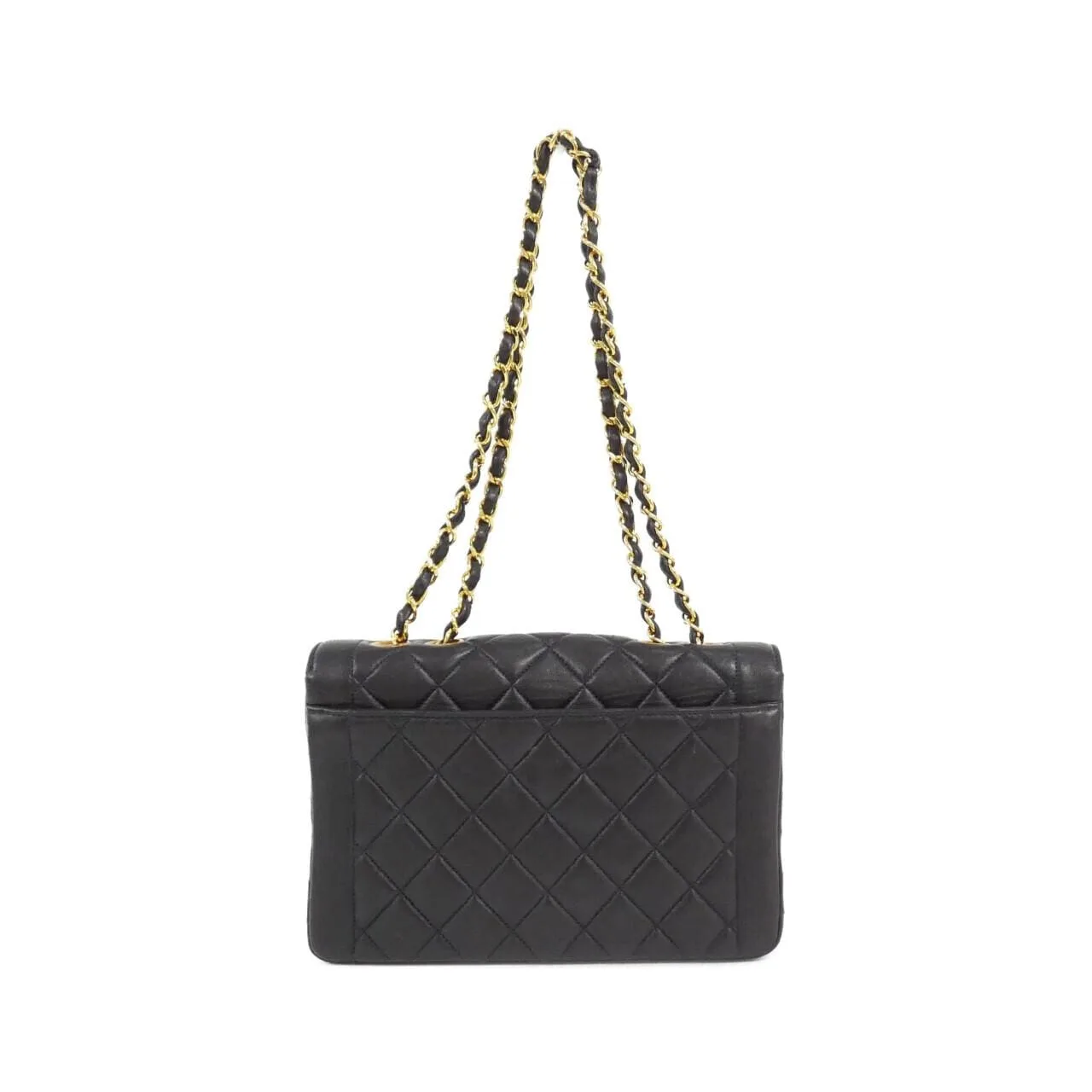 CHANEL 05289 Shoulder Lambskin 深藍色 羊皮 中古品A - 縮圖 2