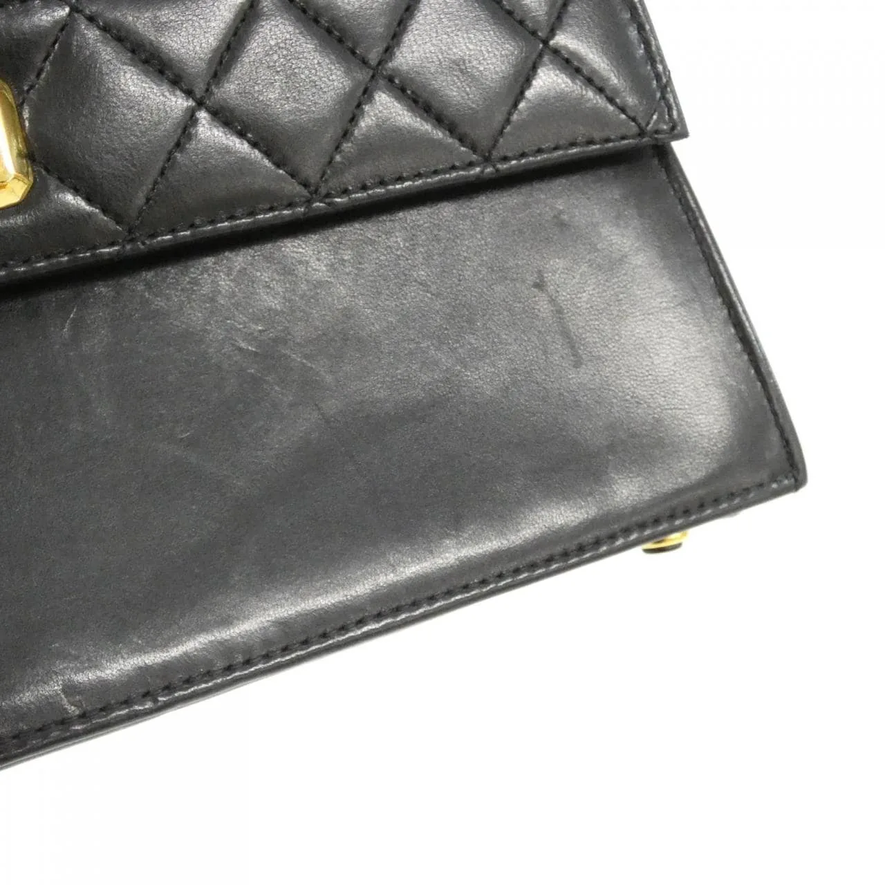 CHANEL Shoulder Lambskin 黑色 羊皮 中古品B - 縮圖 5