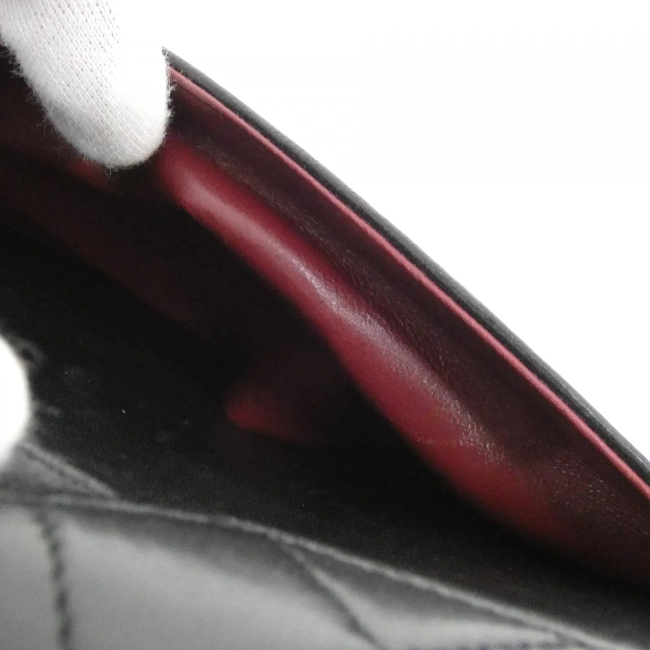 CHANEL Shoulder Lambskin 黑色 羊皮 中古品B - 縮圖 7