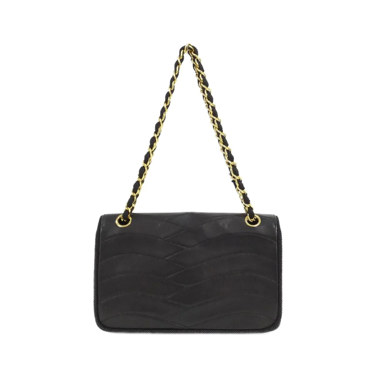 CHANEL Shoulder Lambskin 黑色 羊皮 中古品A - 縮圖 2