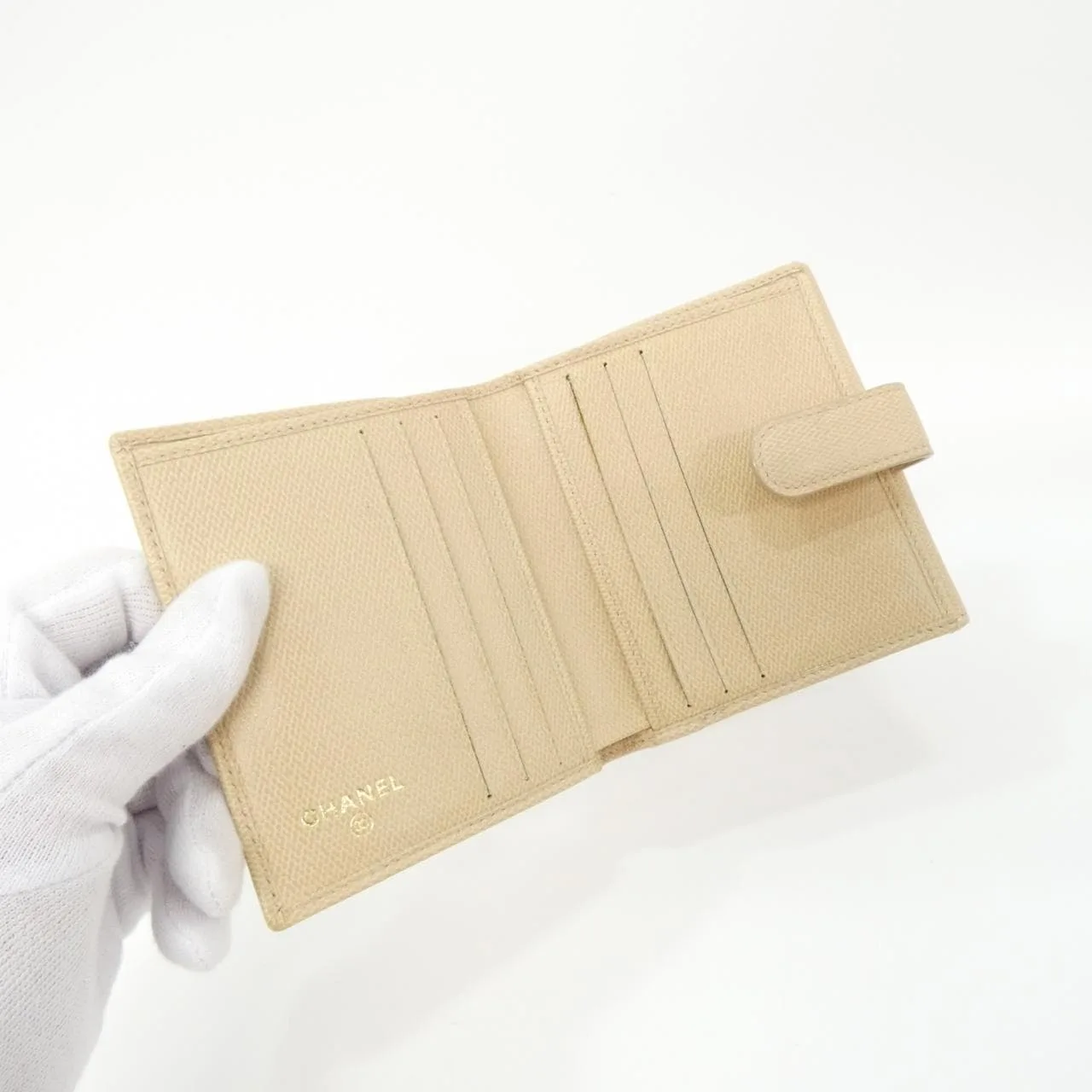 CHANEL 50143 Wallet Beige Rank A - Thumbnail 4
