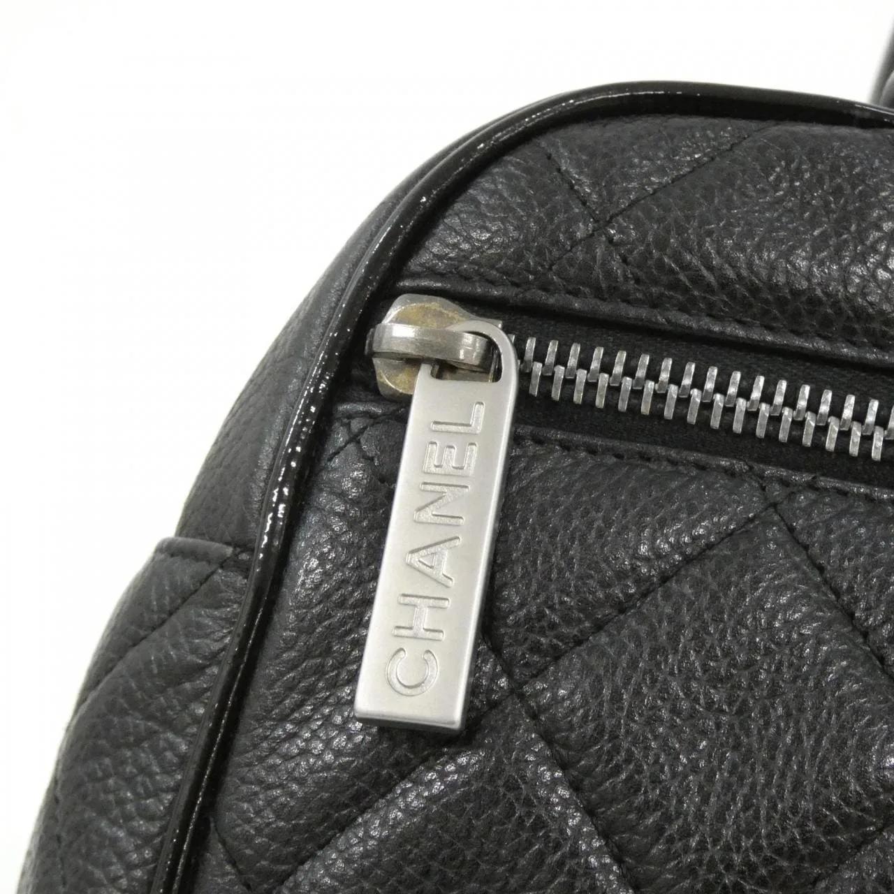 CHANEL 15685 Boston Caviar Leather 黑色 Caviar Leather 中古品B - 縮圖 4