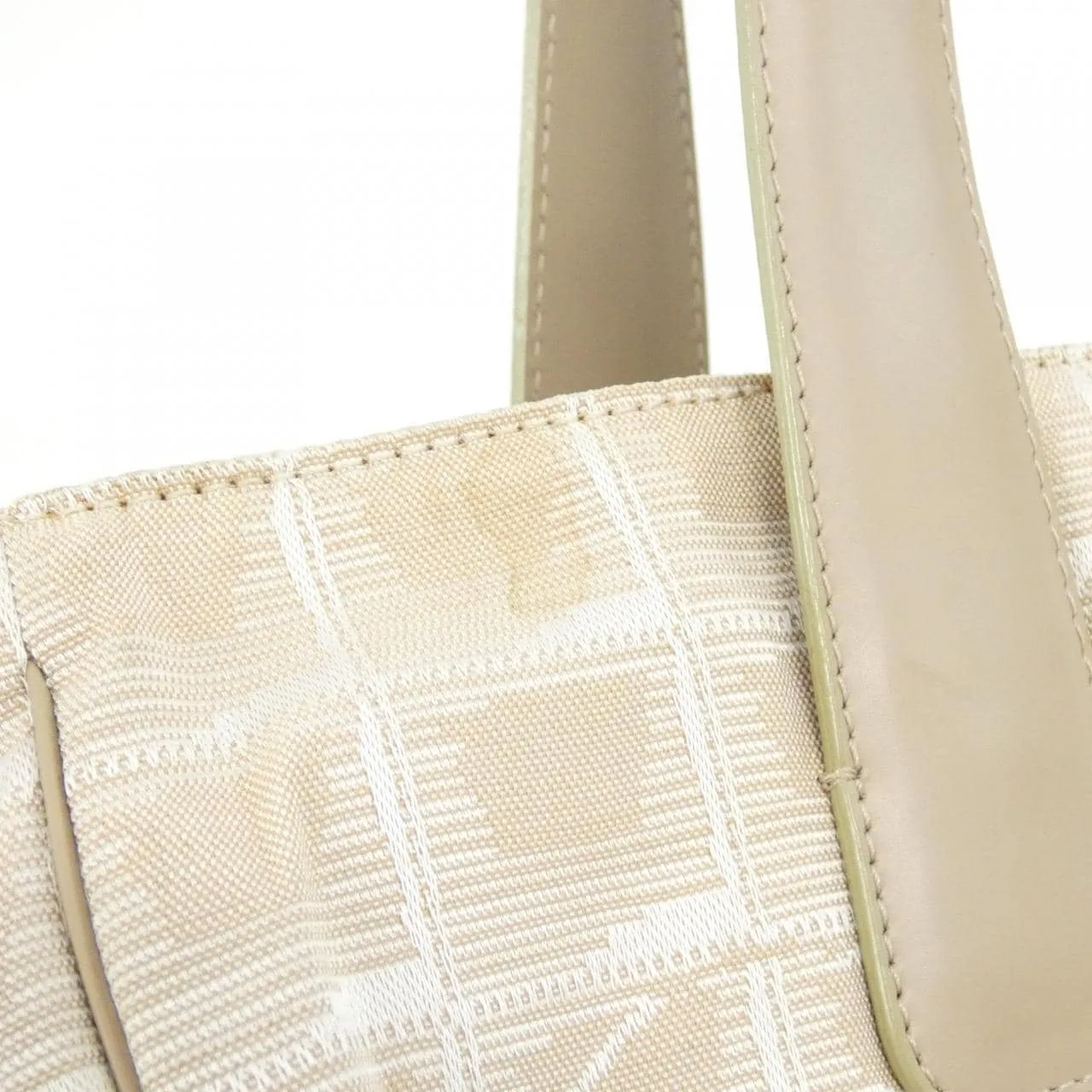 CHANEL 15825 Shoulder Nylon 米色 尼龍 中古品B - 縮圖 4