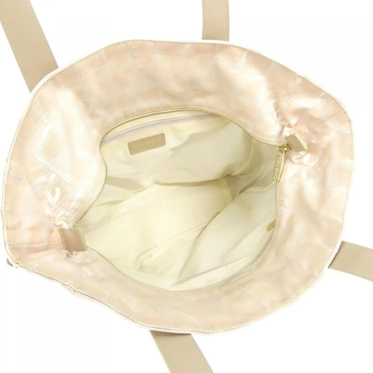 CHANEL 15825 Shoulder Nylon 米色 尼龍 中古品B - 縮圖 8