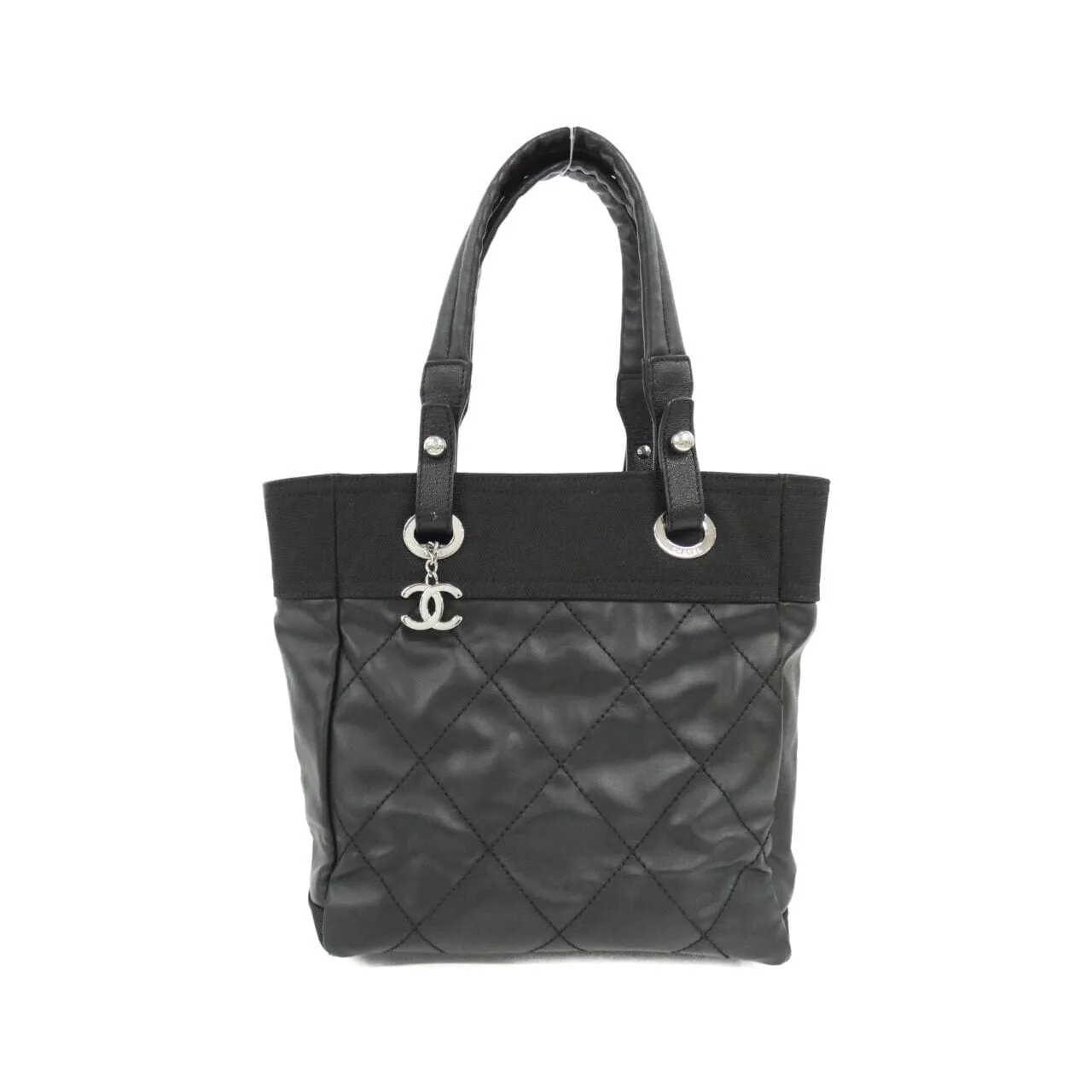 CHANEL 34208 手提包 帆布 Black