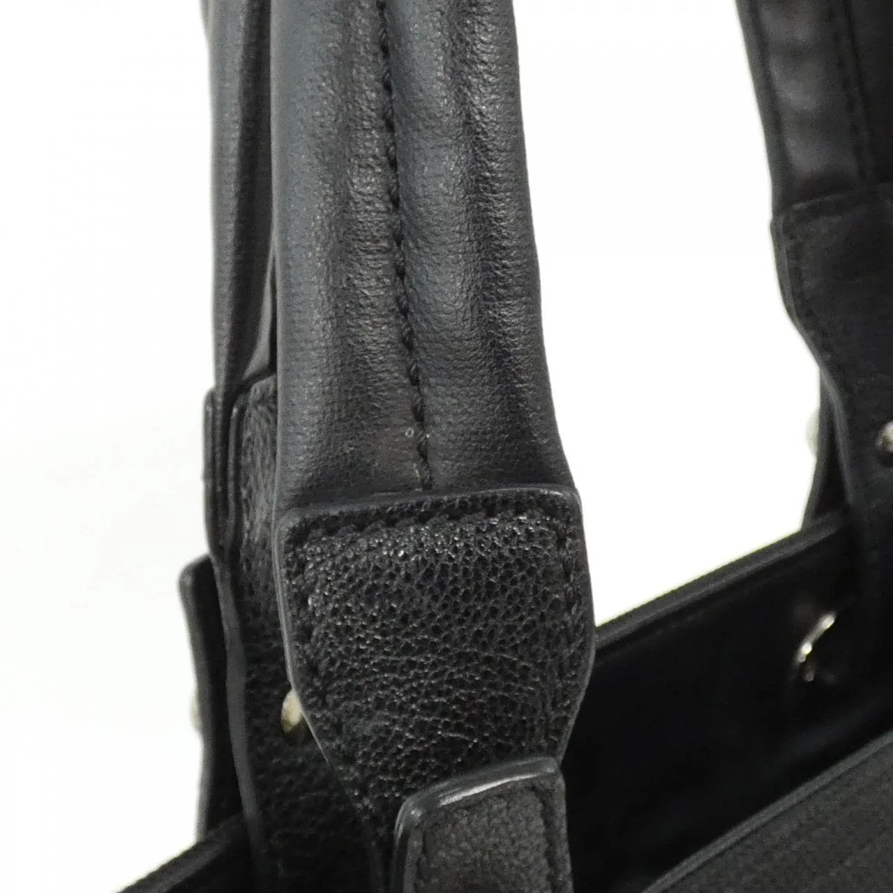 CHANEL 34208 Handbag Canvas 黑色 帆布 中古品A - 縮圖 7