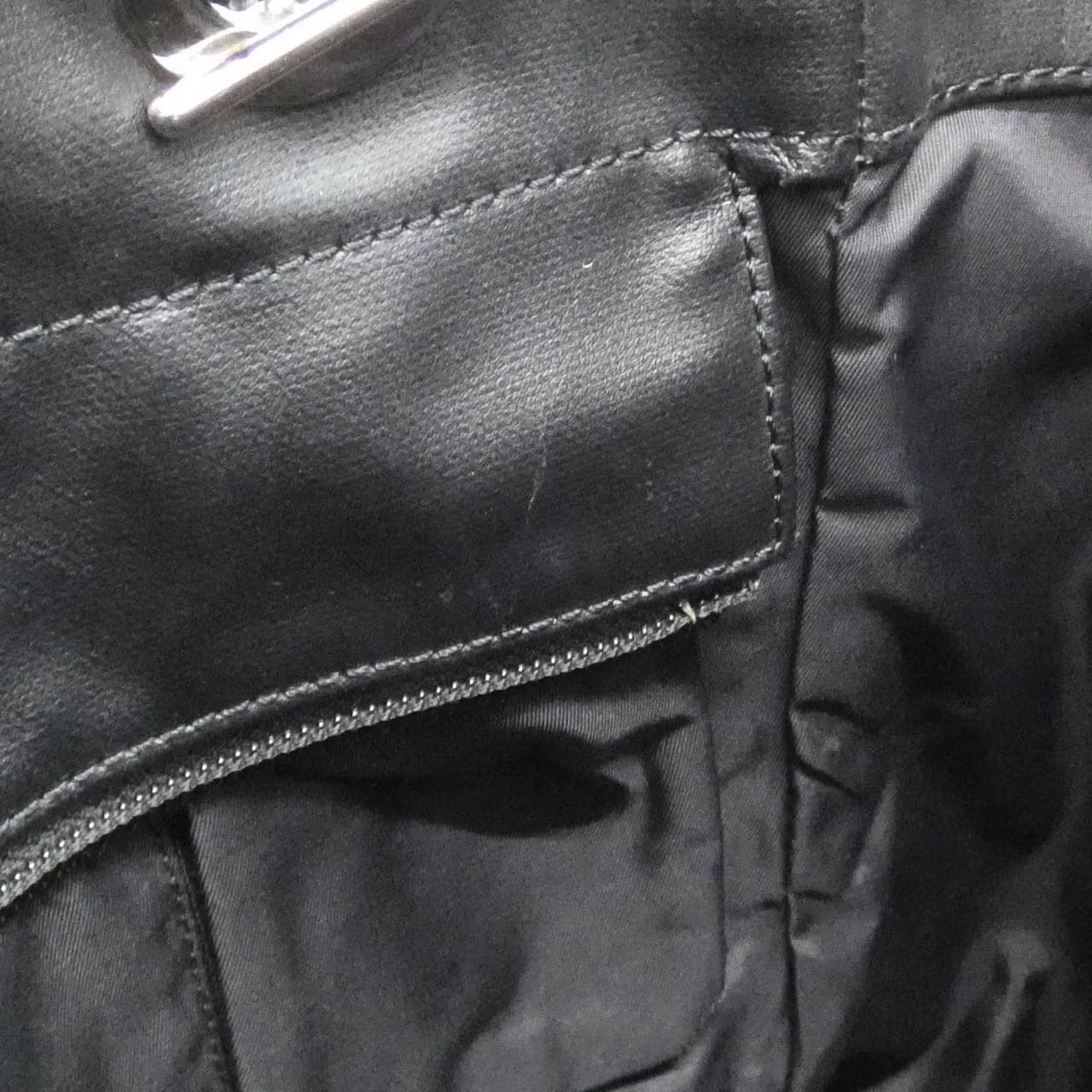 CHANEL 34208 Handbag Canvas 黑色 帆布 中古品A - 縮圖 9