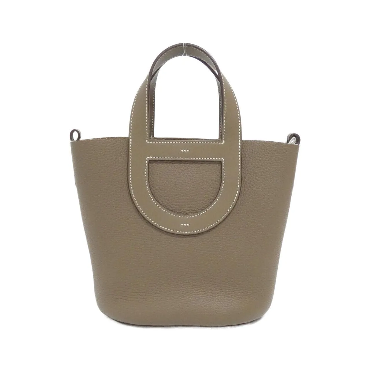 HERMES 084274CK Handbag Clemence Etoupe