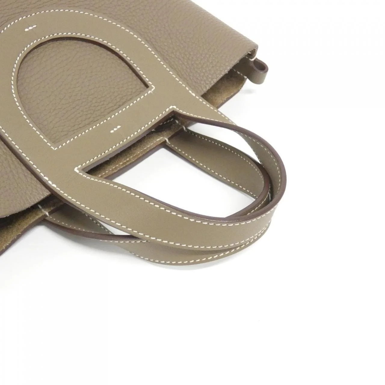 HERMES 084274CK Handbag Clemence Etoupe Clemence Leather Rank A - Thumbnail 6