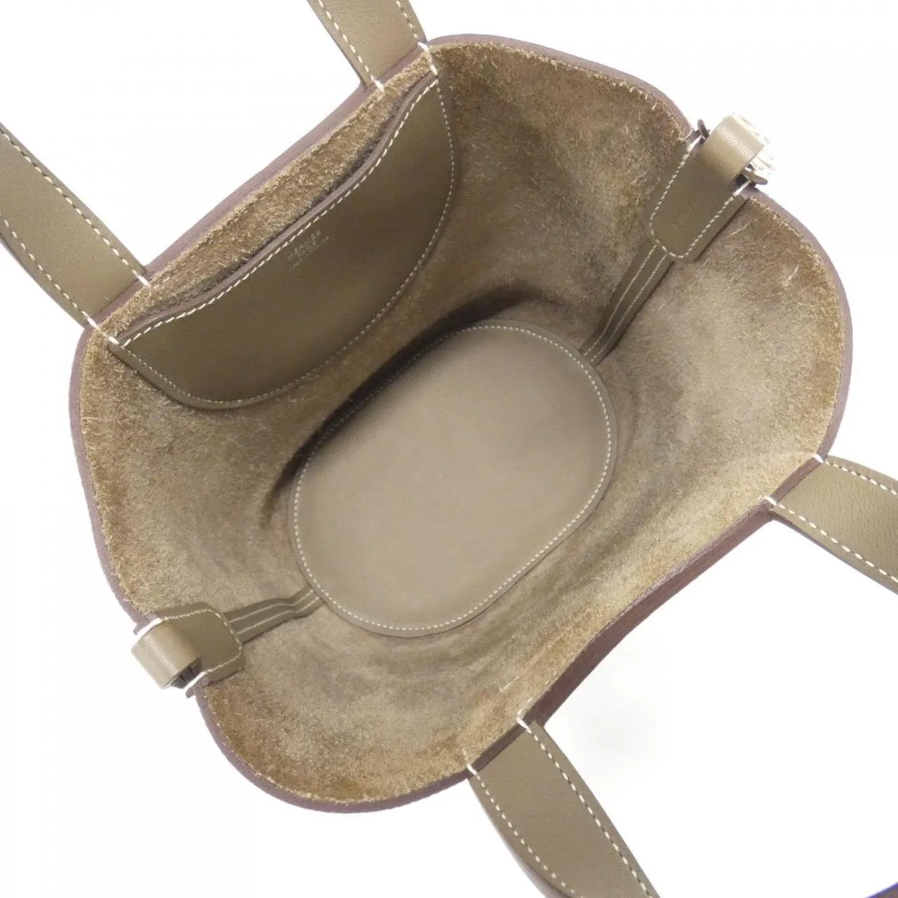 HERMES 084274CK Handbag Clemence Etoupe Clemence Leather Rank A - Thumbnail 7