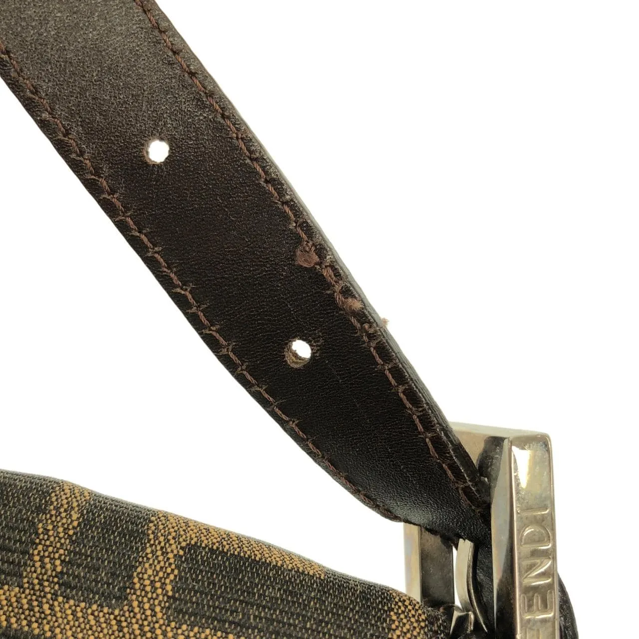 FENDI Baguette 26325 Shoulder Canvas