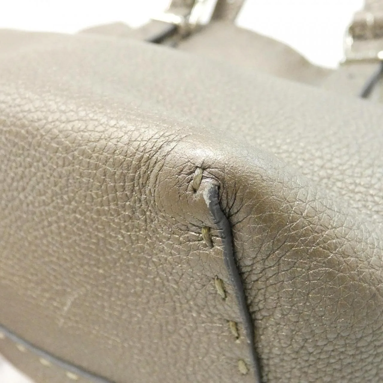 FENDI Sunshine Shopper 8BH135 NDU Handbag Leather Black Leather Rank A - Thumbnail 3