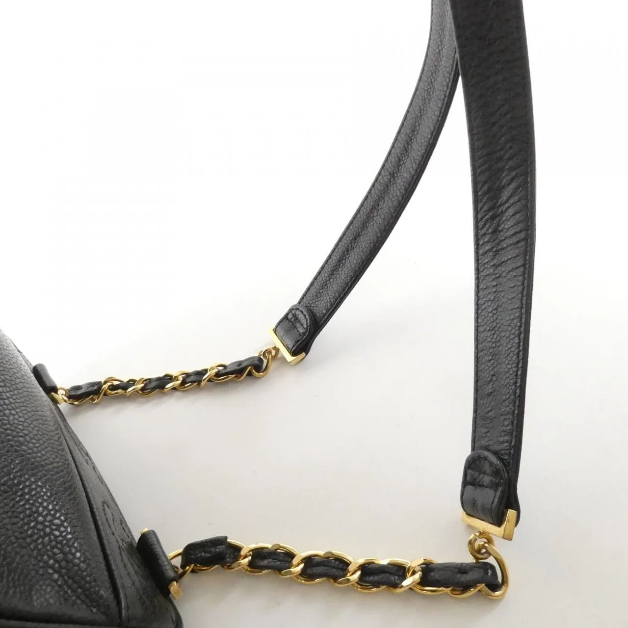 CHANEL Backpack Grained Calfskin Black Grained Calfskin Rank B - Thumbnail 4