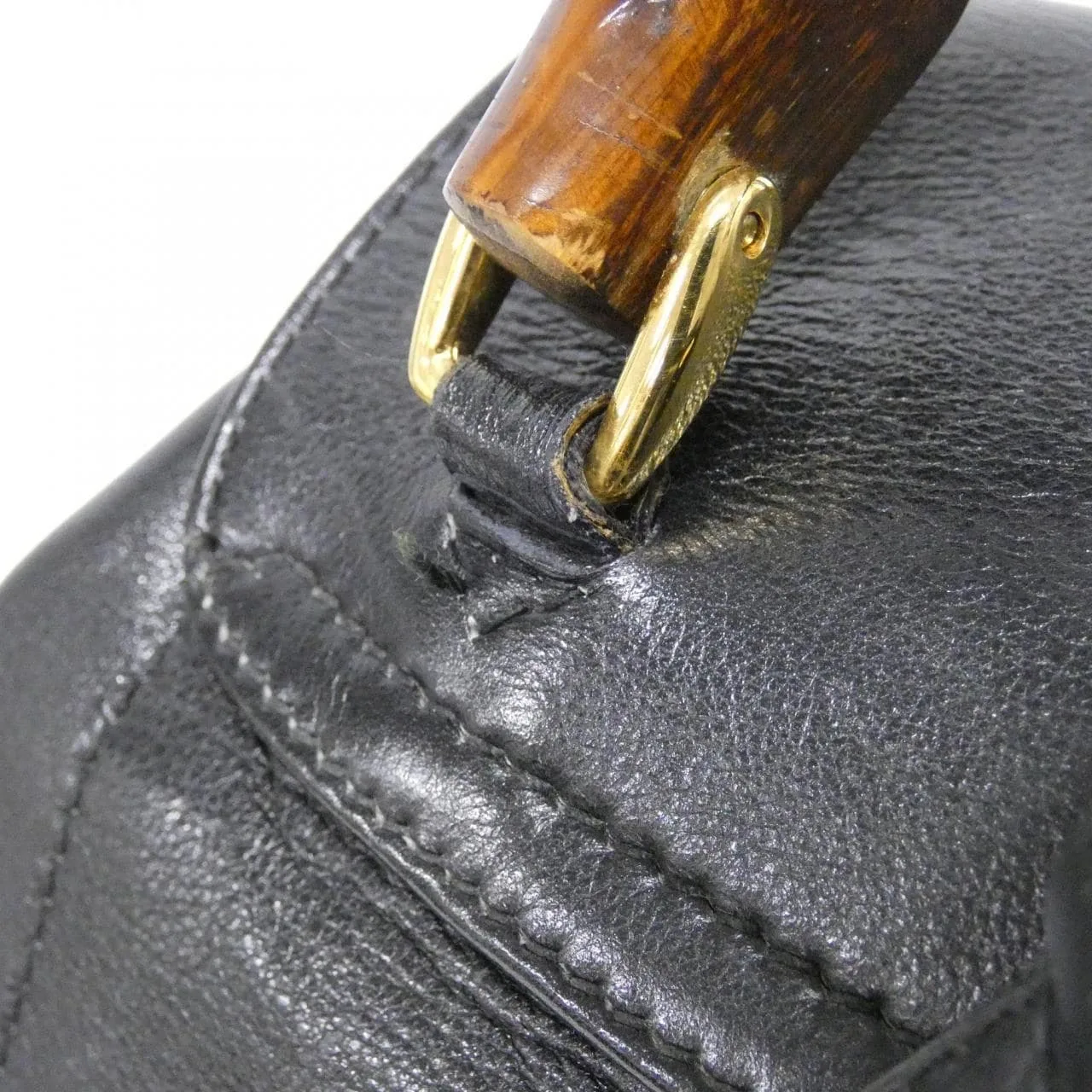 GUCCI 003 2058 背包 皮革 黑色 皮革 中古品A - 縮圖 5