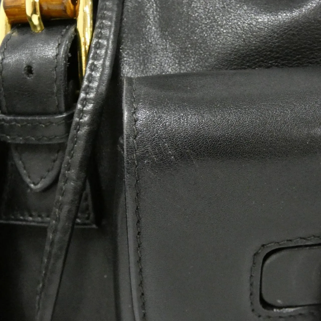 GUCCI 003 2023 背包 皮革 黑色 皮革 中古品B - 縮圖 6