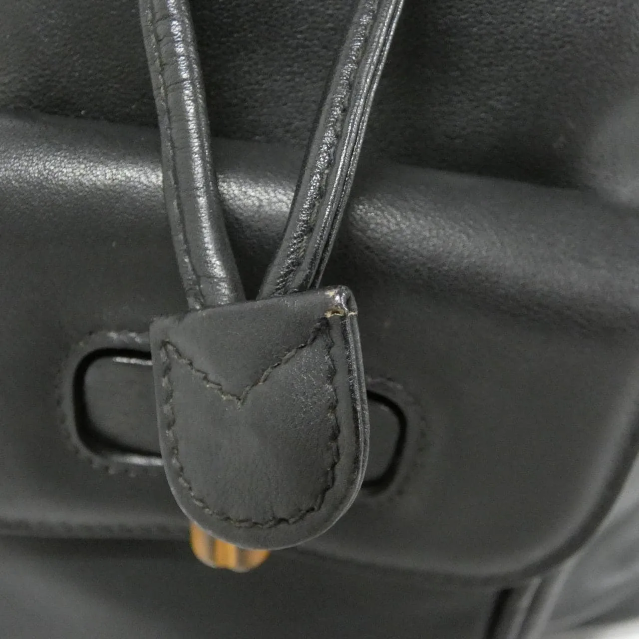 GUCCI 003 1705 Backpack Leather 深藍色 皮革 中古品A - 縮圖 4