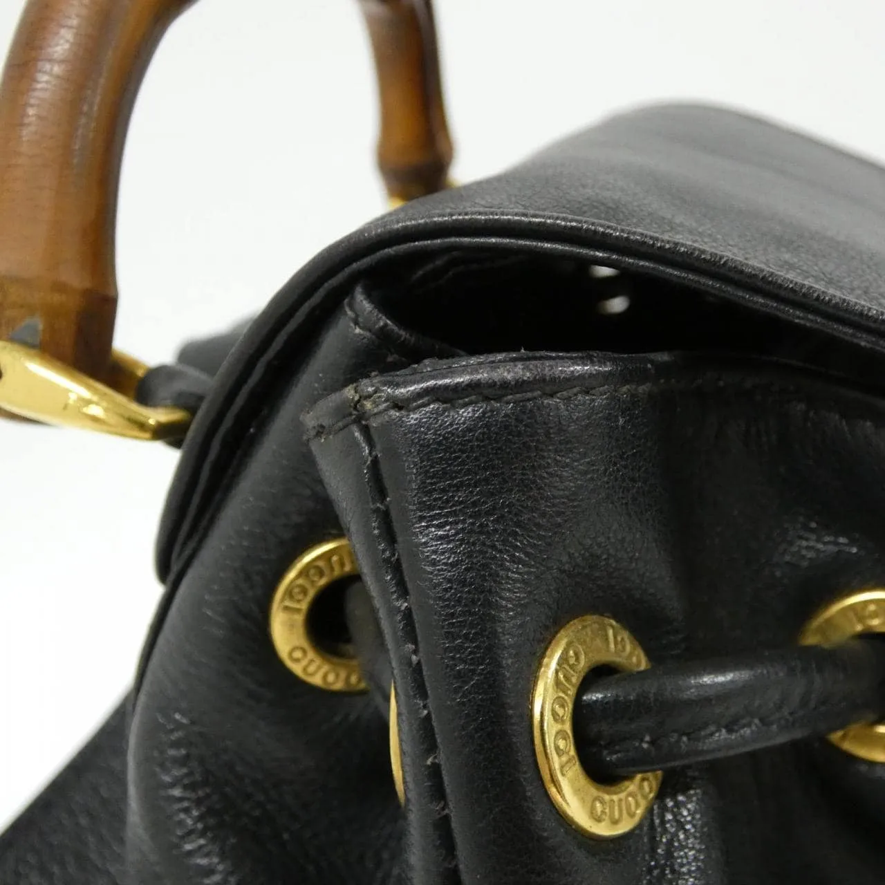 GUCCI 003 1705 Backpack Leather 深藍色 皮革 中古品A - 縮圖 5