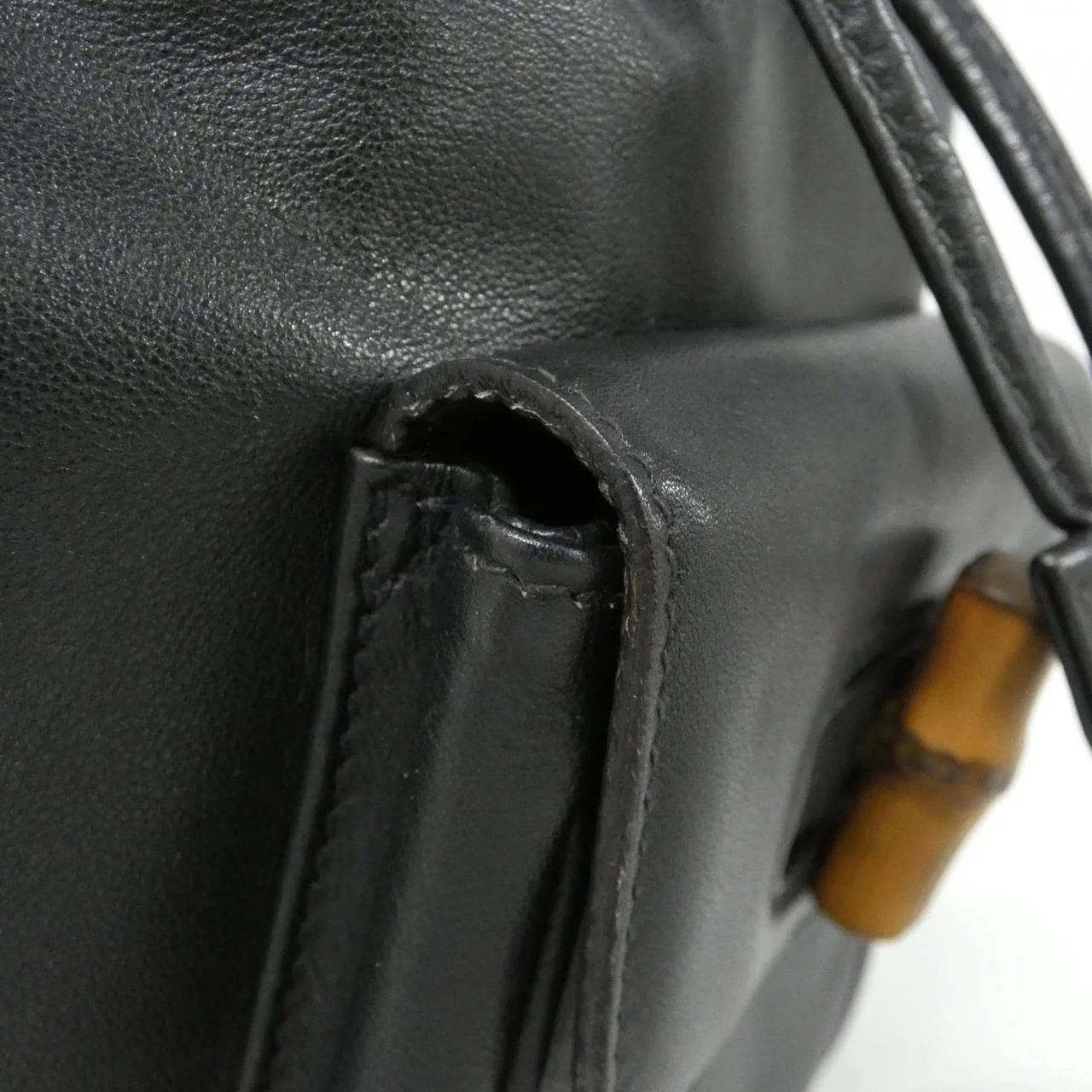GUCCI 003 1705 Backpack Leather 深藍色 皮革 中古品A - 縮圖 6