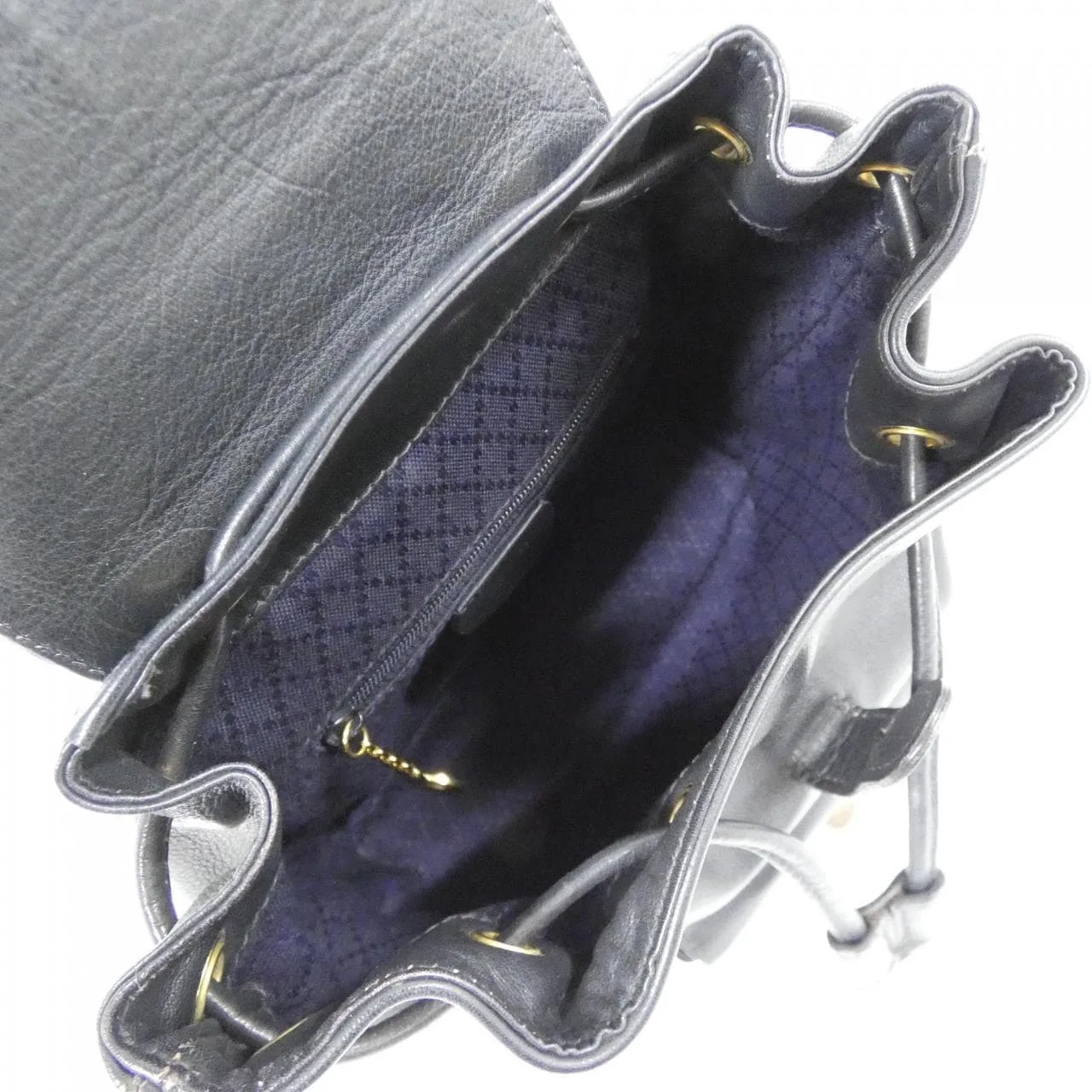 GUCCI 003 1705 Backpack Leather 深藍色 皮革 中古品A - 縮圖 10