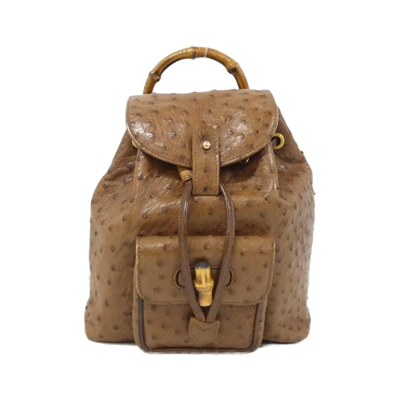 GUCCI 003 2058 Backpack Ostrich Brown
