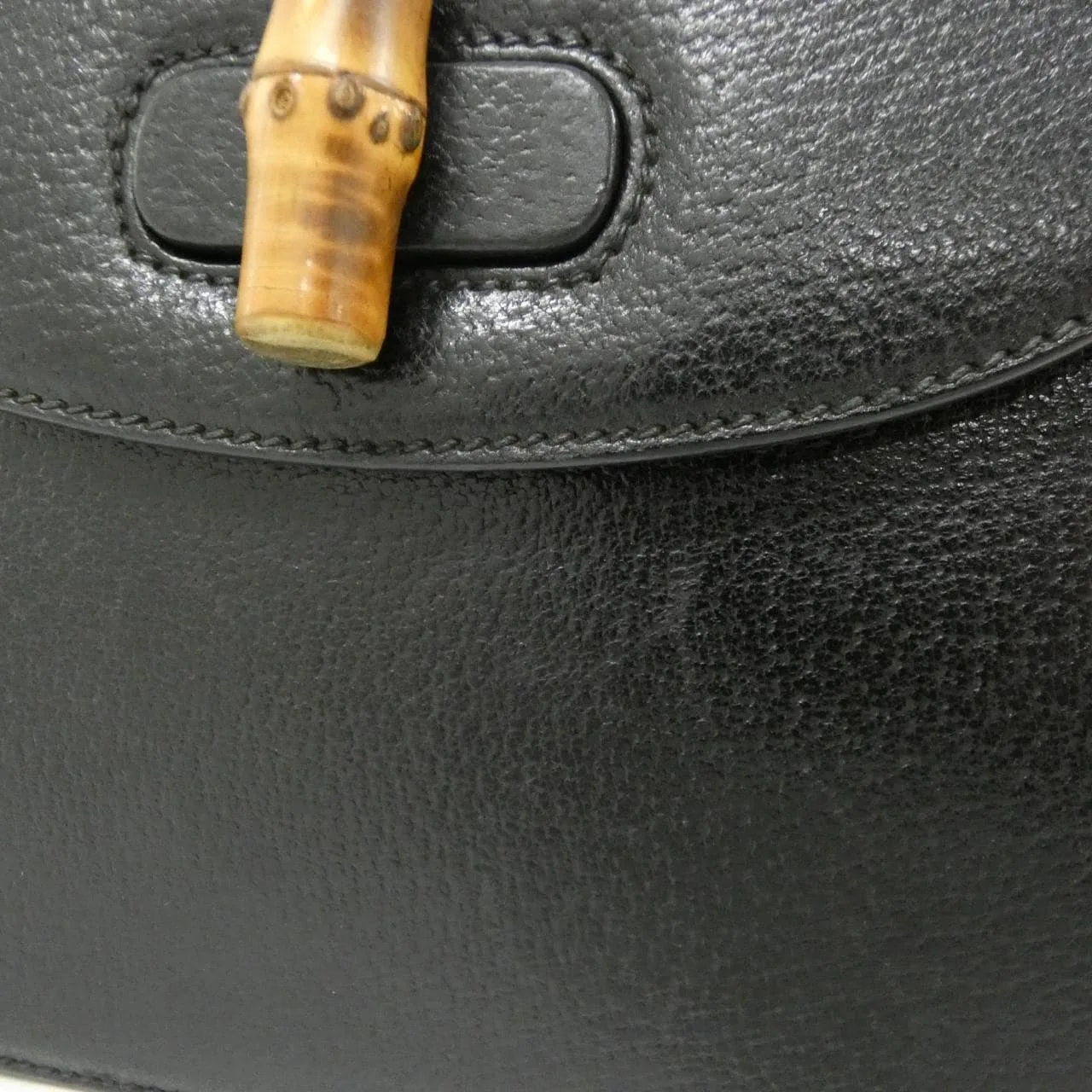 GUCCI 000 46 0188 手提包 皮革 黑色 皮革 中古品A - 縮圖 4