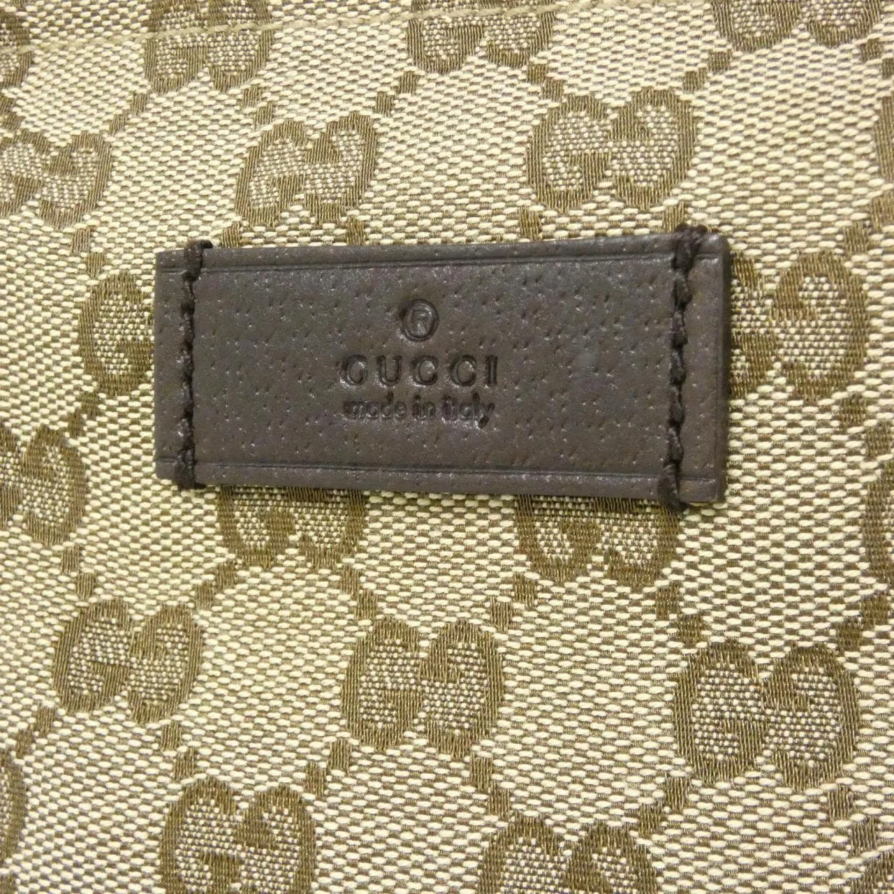 GUCCI 131233 手提包 帆布 米色 帆布 中古品A - 縮圖 5