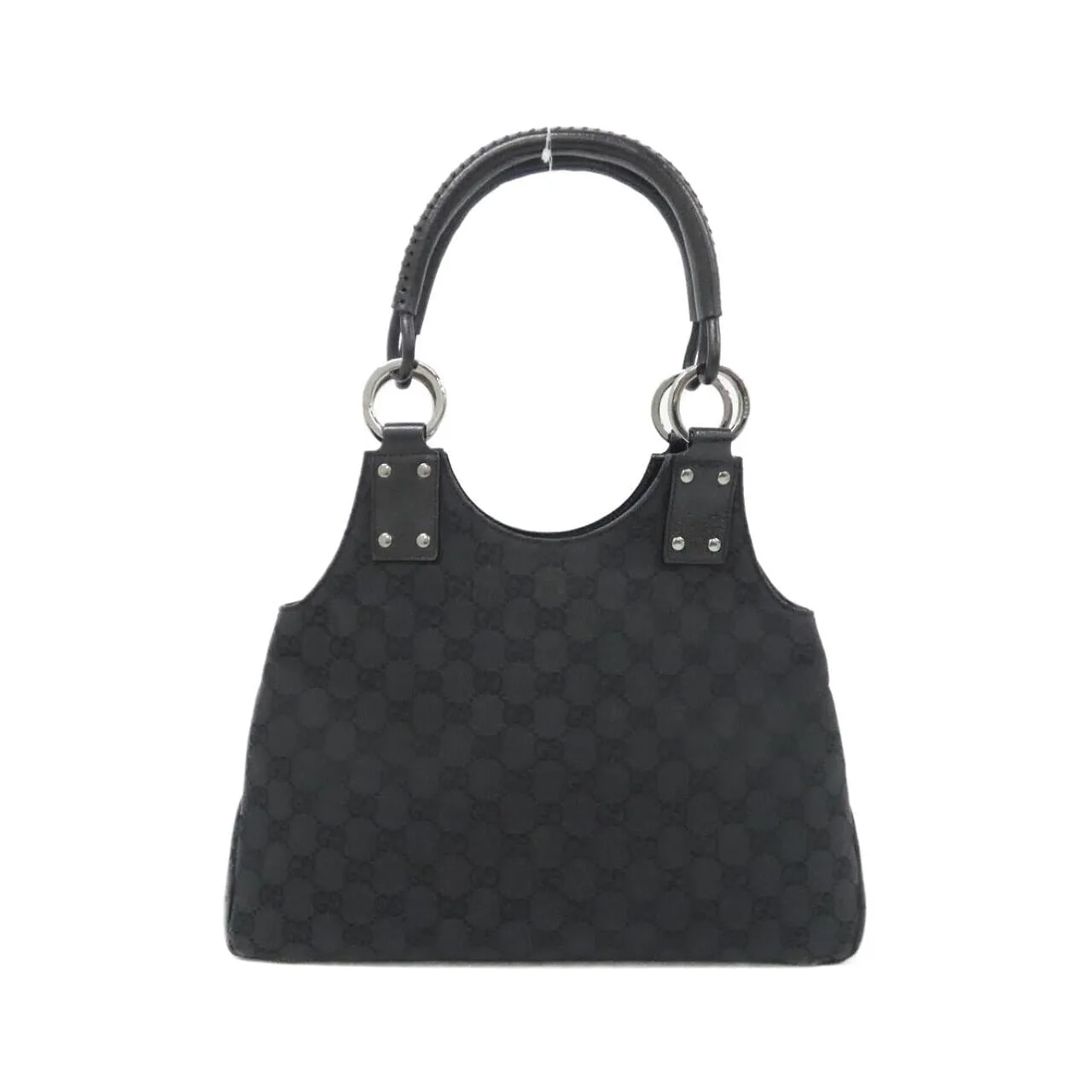 GUCCI 131329 肩背包 帆布 黑色 帆布 中古品A - 縮圖 2