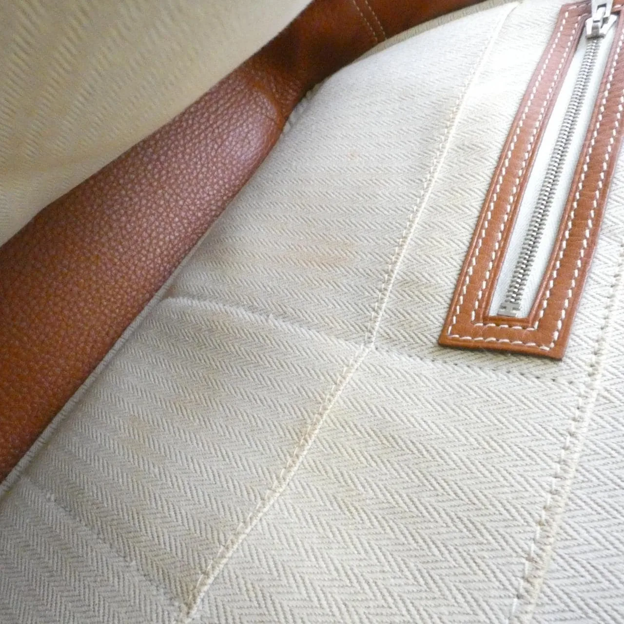 HERMES 060465CK Handbag Clemence Cognac Clemence Leather Rank B - Thumbnail 9