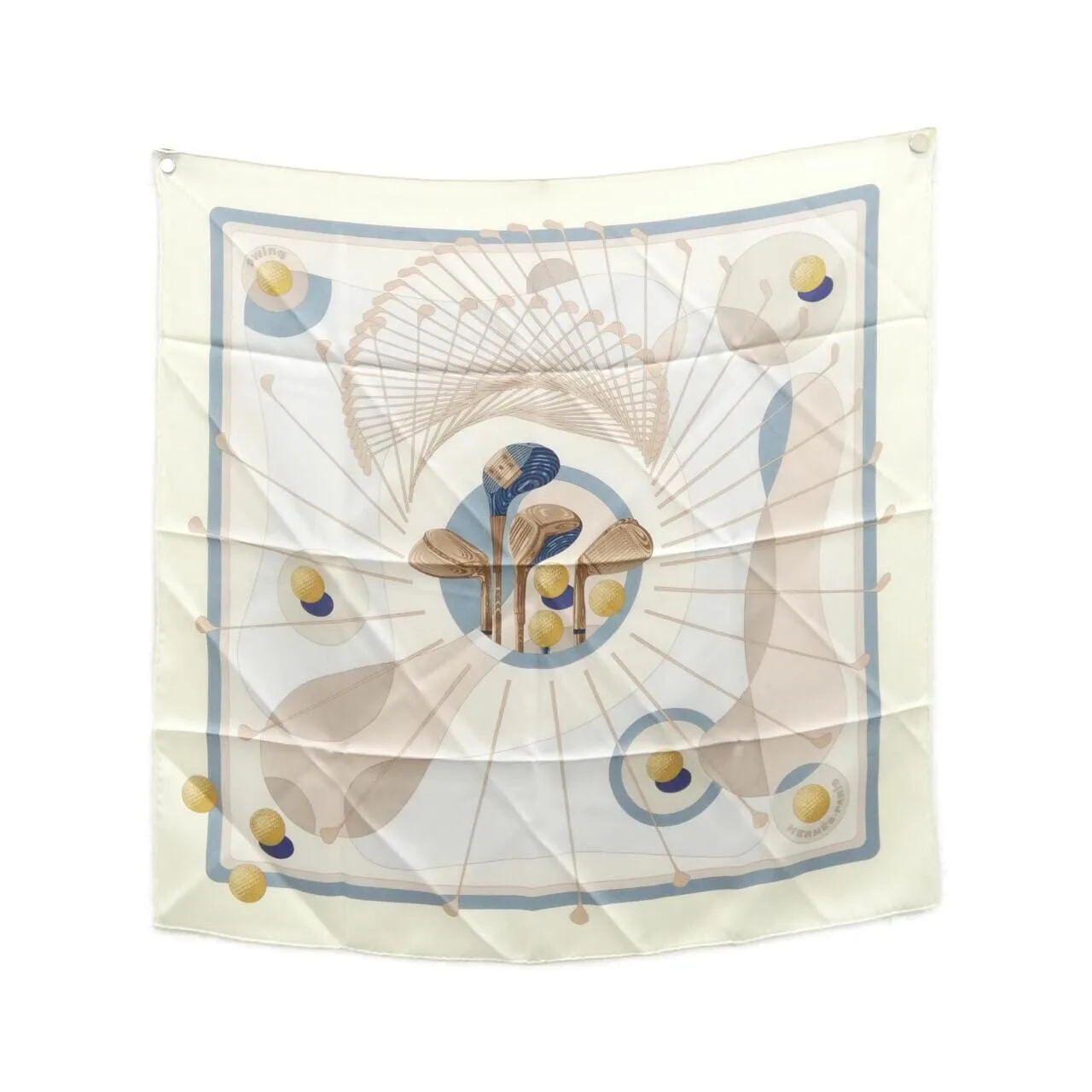 HERMES Scarf 藍色