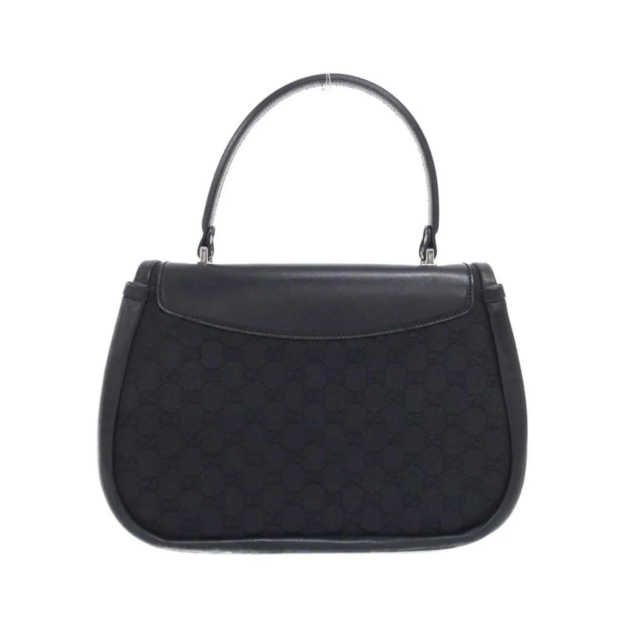 GUCCI 109109 手提包 帆布 黑色 帆布 中古品A - 縮圖 2