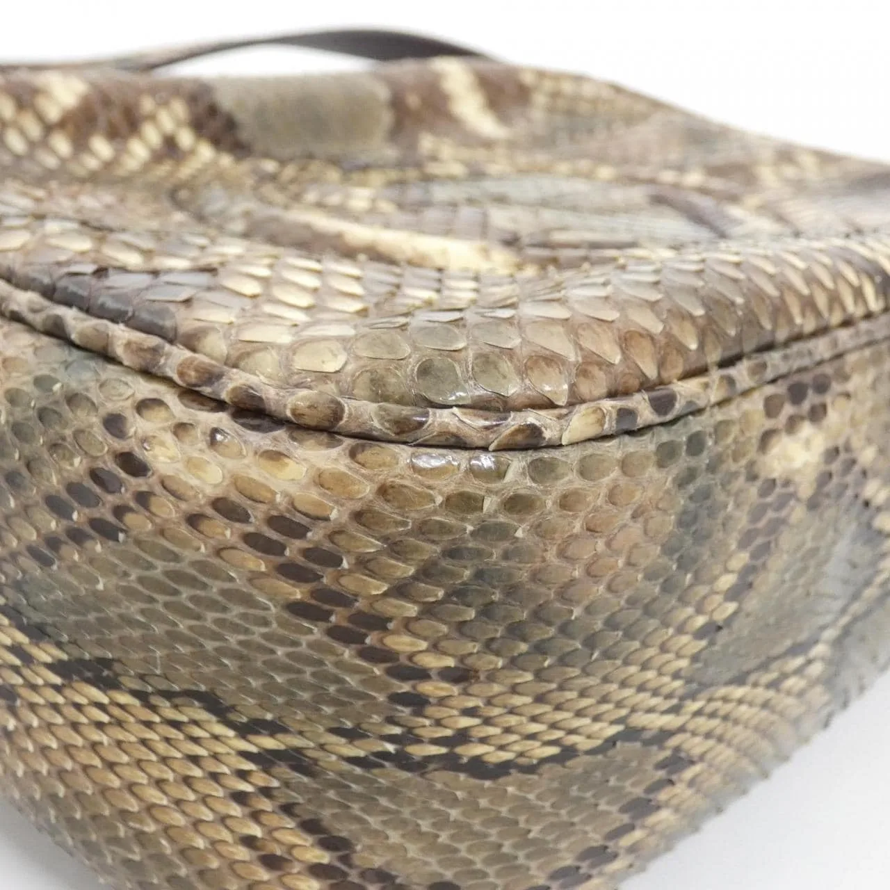 GUCCI Soho 308364 肩背包 蟒蛇皮 棕色 蟒蛇皮 中古品A - 縮圖 3